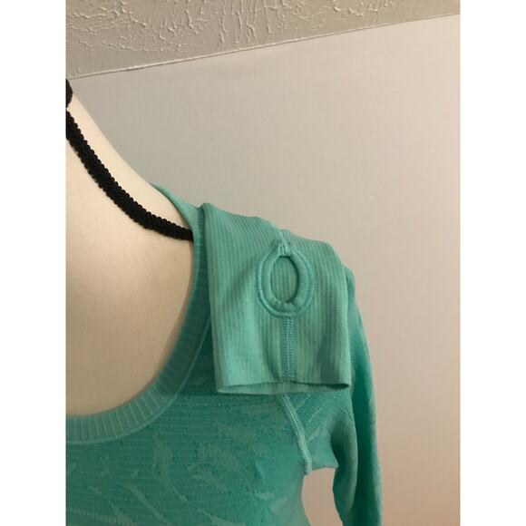 Lululemon Swiftly Tech Long Sleeve Crew Heathered Bali Breeze - Size 6 - Picture 6 of 11